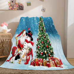 Christmas Decorations Flannel Fleece Throw Cosplay Blanket (Online Order Only)