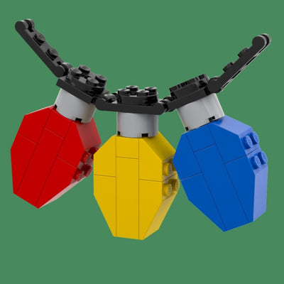 Christmas Lights - B3 Customs® Building Set made using LEGO parts (Online Order Only)