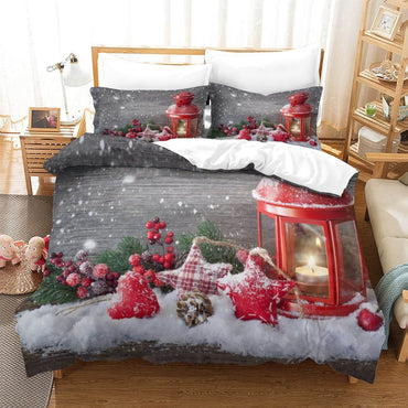 Christmas Pattern Bedding Set Quilt Cover Without Filler (Online Order Only)