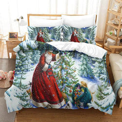 Christmas Pattern Bedding Set Quilt Cover Without Filler (Online Order Only)