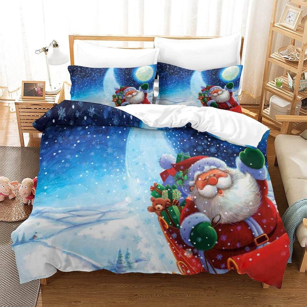 Christmas Pattern Bedding Set Quilt Cover Without Filler (Online Order Only)