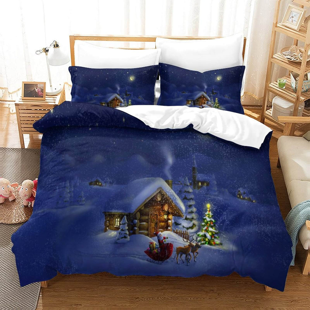 Christmas Pattern Bedding Set Quilt Cover Without Filler (Online Order Only)