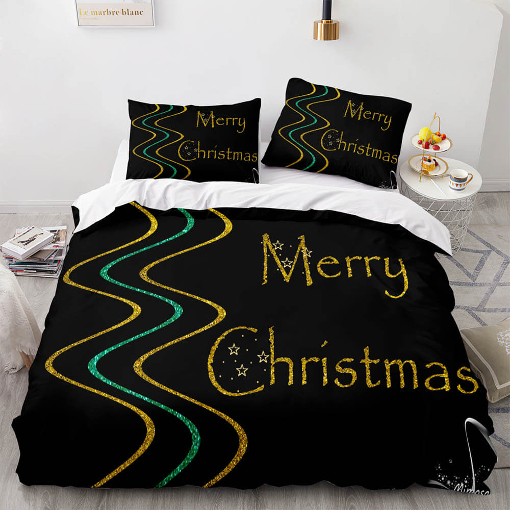 Christmas Pattern Bedding Sets Quilt Cover Without Filler (Online Order Only)