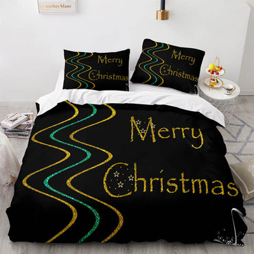Christmas Pattern Bedding Sets Quilt Cover Without Filler (Online Order Only)