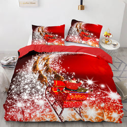 Christmas Santa Claus Bedding Sets Quilt Covers Without Filler (Online Order Only)