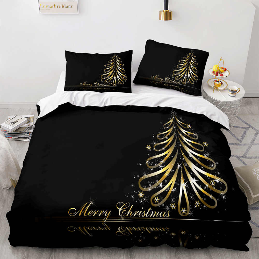 Christmas Santa Claus Bedding Sets Quilt Covers Without Filler (Online Order Only)