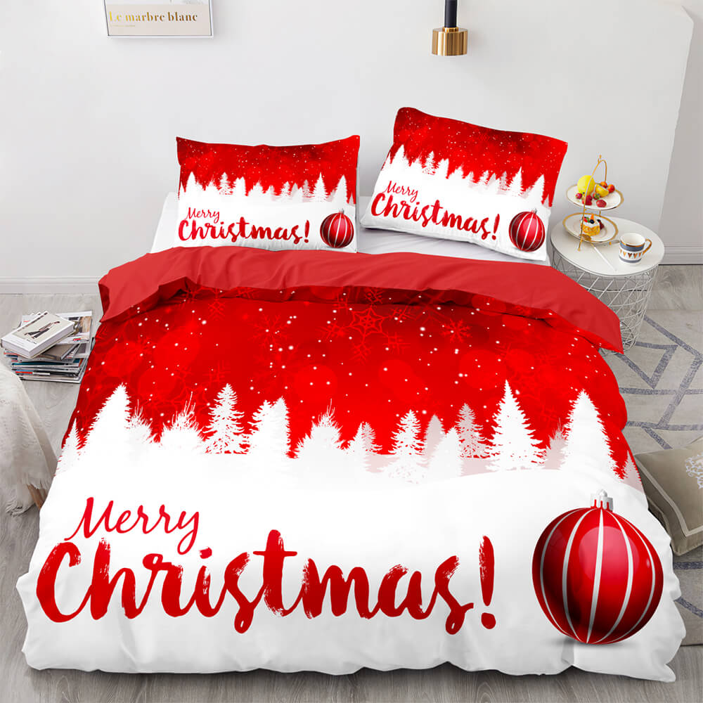 Christmas Santa Claus Bedding Sets Quilt Covers Without Filler (Online Order Only)
