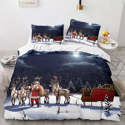 Christmas Script Bedding Sets Full Quilt Covers Without Filler (Online Order Only)