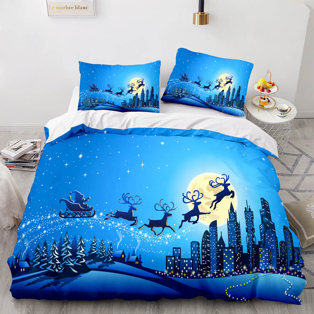Christmas Script Bedding Sets Full Quilt Covers Without Filler (Online Order Only)
