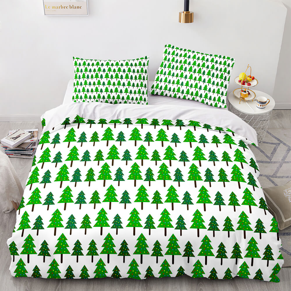 Christmas Script Bedding Sets Full Quilt Covers Without Filler (Online Order Only)