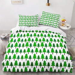 Christmas Script Bedding Sets Full Quilt Covers Without Filler (Online Order Only)