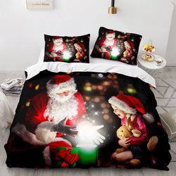Christmas Script Bedding Sets Full Quilt Covers Without Filler (Online Order Only)
