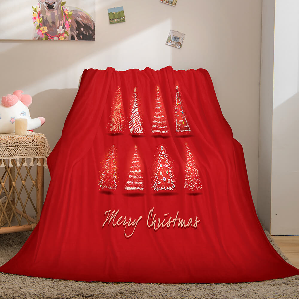 Christmas Theme Flannel Fleece Throw Cosplay Blanket (Online Order Only)