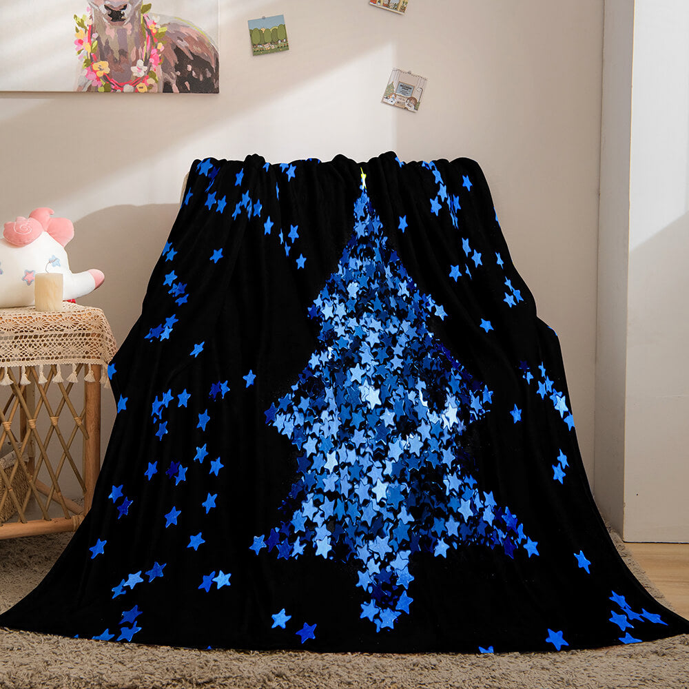 Christmas Theme Flannel Fleece Throw Cosplay Blanket (Online Order Only)