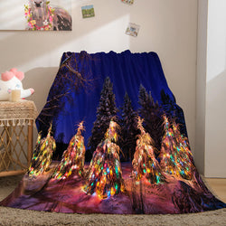 Christmas Theme Flannel Fleece Throw Cosplay Blanket (Online Order Only)