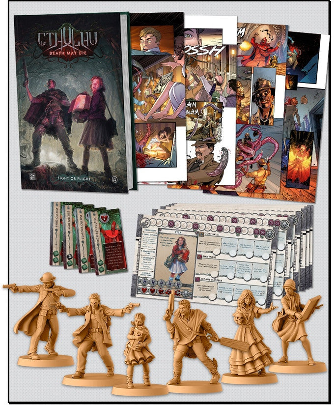 Cthulhu: Death May Die - Fight or Flight Graphic Novel + Kickstarter Exclusive Comic Book Extras (ONLINE ORDER ONLY)