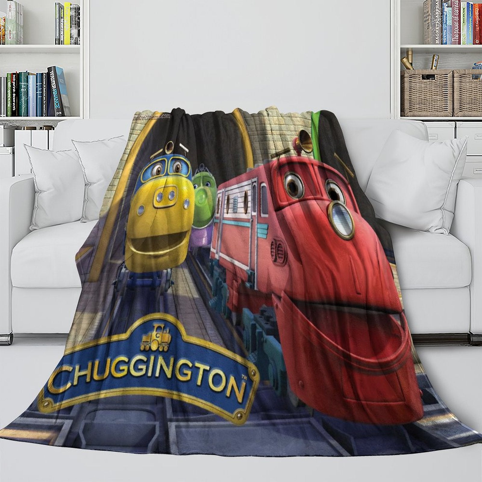 Chuggington Blanket Flannel Fleece Throw Room Decoration (Online Order Only)