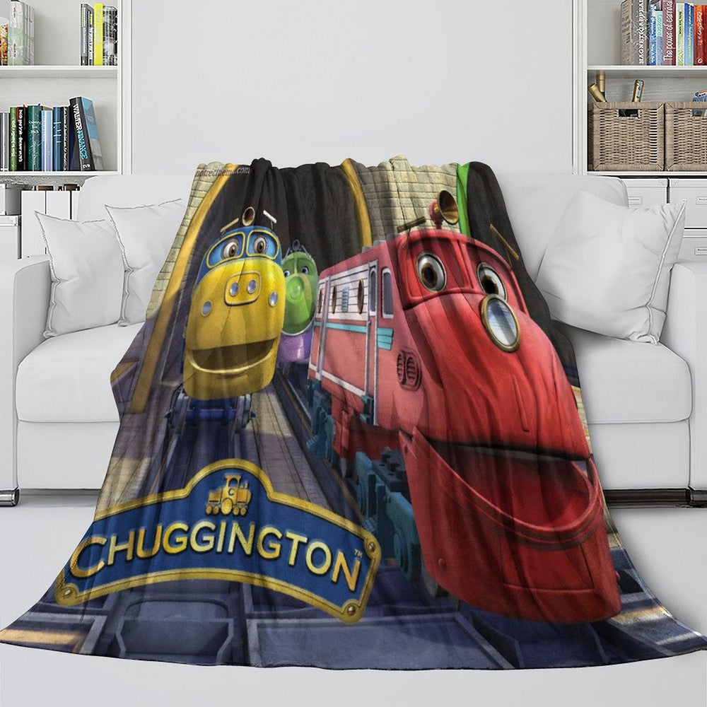 Chuggington Blanket Flannel Fleece Throw Room Decoration (Online Order Only)