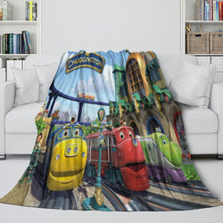 Chuggington Blanket Flannel Fleece Throw Room Decoration (Online Order Only)