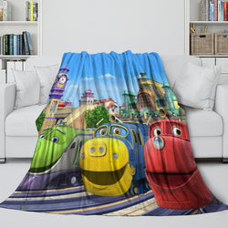 Chuggington Blanket Flannel Fleece Throw Room Decoration (Online Order Only)