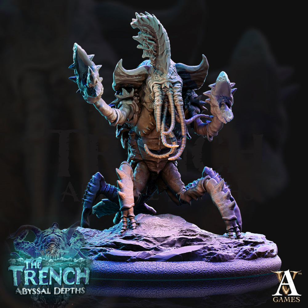 3D Printed Archvillain Games Chuul The Trench Abyssal Depths 28 32mm D&D (Online Only)