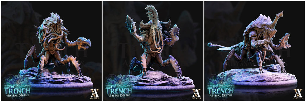 3D Printed Archvillain Games Chuul The Trench Abyssal Depths 28 32mm D&D (Online Only)