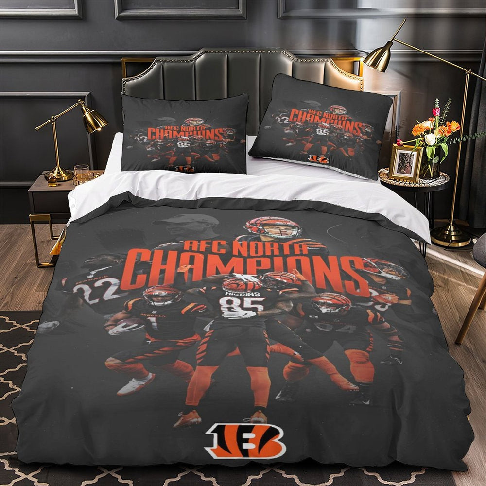 Cincinnati Bengals Bedding Set Duvet Cover Without Filler (Online Order Only)
