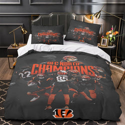 Cincinnati Bengals Bedding Set Duvet Cover Without Filler (Online Order Only)