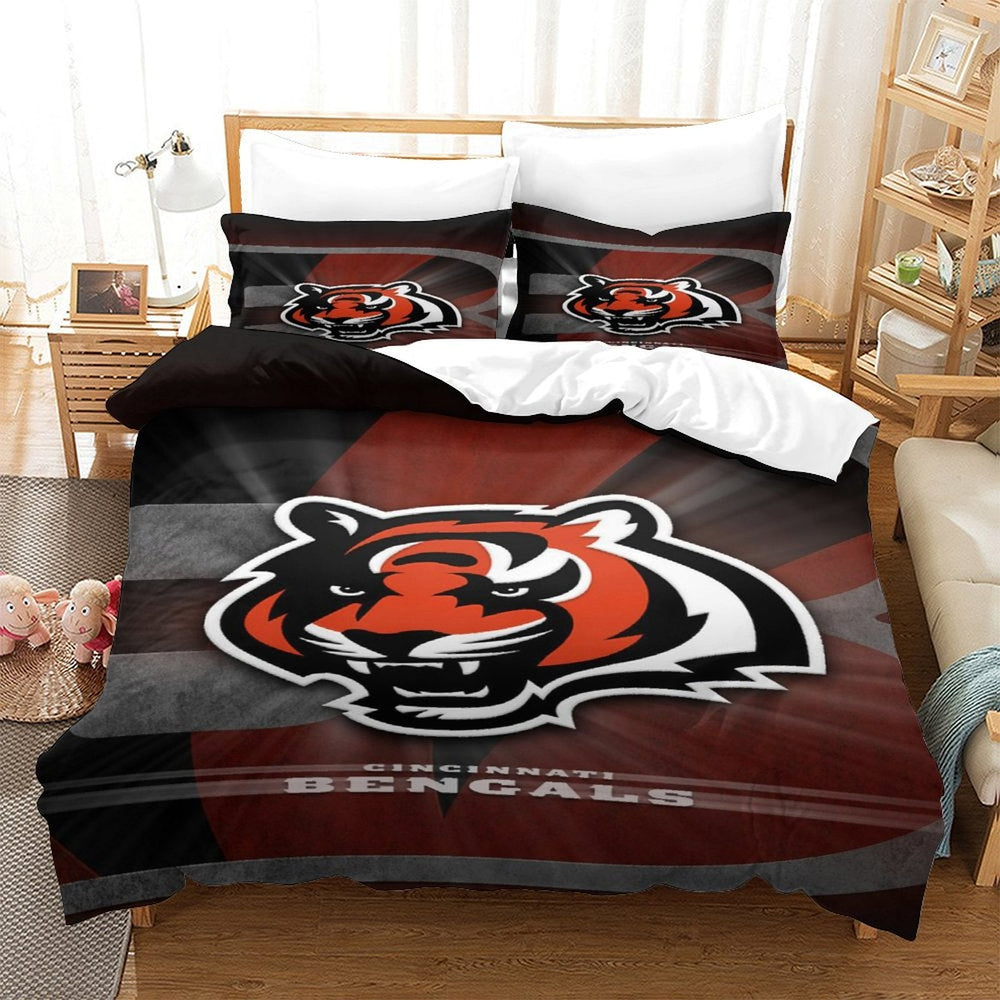 Cincinnati Bengals Bedding Set Duvet Cover Without Filler (Online Order Only)