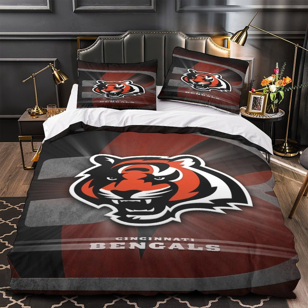 Cincinnati Bengals Bedding Set Duvet Cover Without Filler (Online Order Only)
