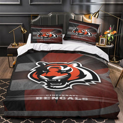 Cincinnati Bengals Bedding Set Duvet Cover Without Filler (Online Order Only)