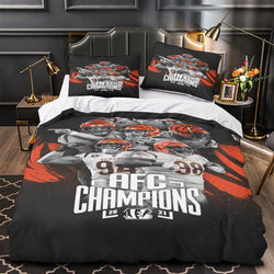 Cincinnati Bengals Bedding Set Duvet Cover Without Filler (Online Order Only)