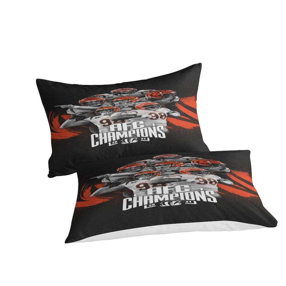 Cincinnati Bengals Bedding Set Duvet Cover Without Filler (Online Order Only)