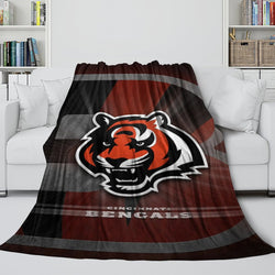 Cincinnati Bengals Blanket Flannel Fleece Throw Room Decoration (Online Order Only)