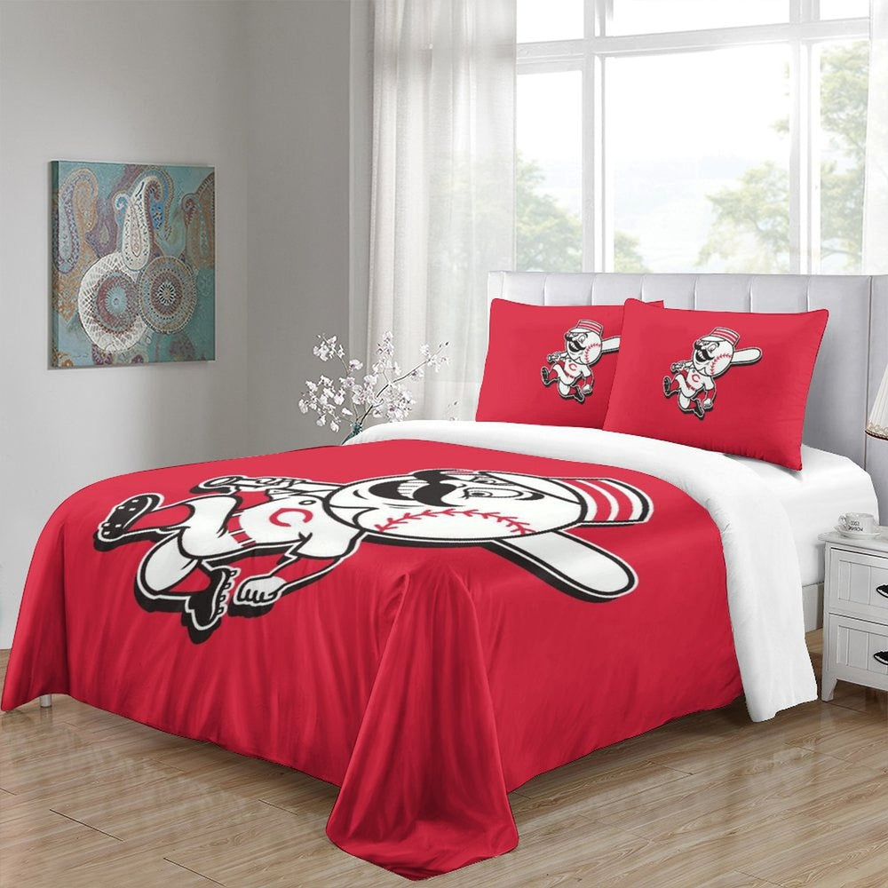 Cincinnati Reds Bedding Set Quilt Cover Without Filler (Online Order Only)