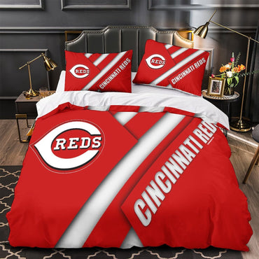 Cincinnati Reds Bedding Set Quilt Cover Without Filler (Online Order Only)