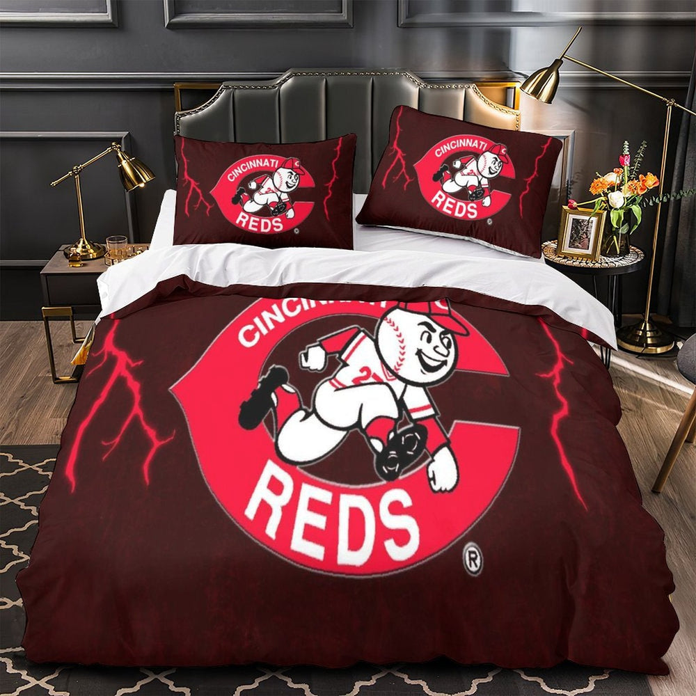 Cincinnati Reds Bedding Set Quilt Cover Without Filler (Online Order Only)