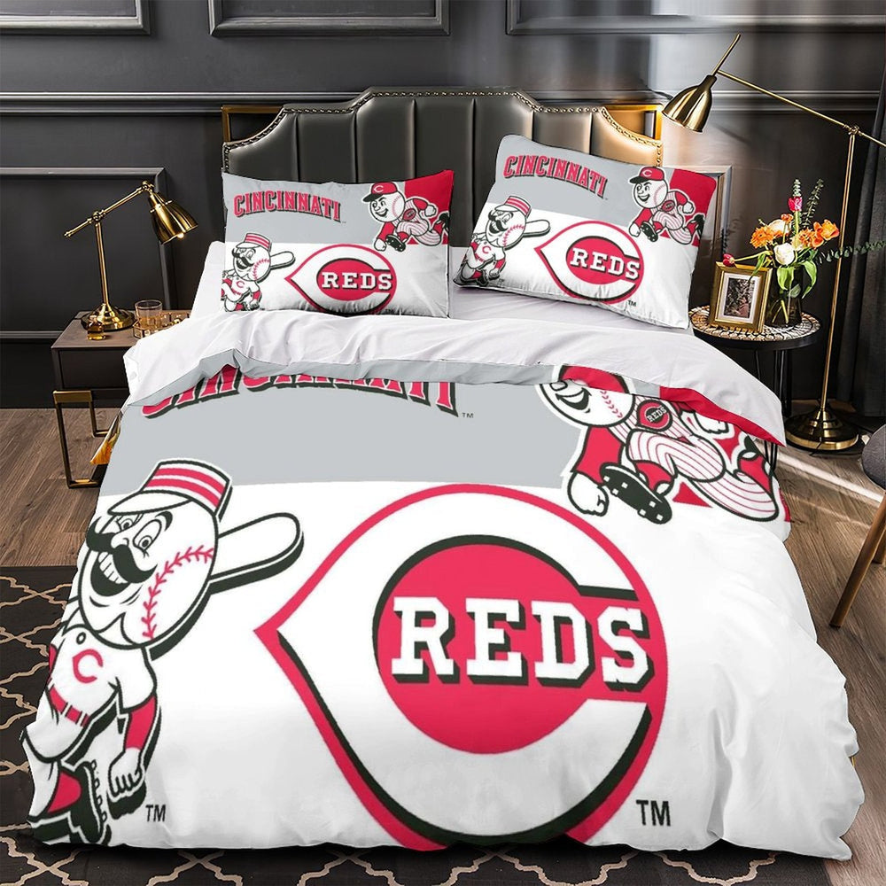 Cincinnati Reds Bedding Set Quilt Cover Without Filler (Online Order Only)