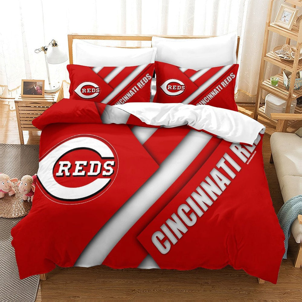Cincinnati Reds Bedding Set Quilt Cover Without Filler (Online Order Only)