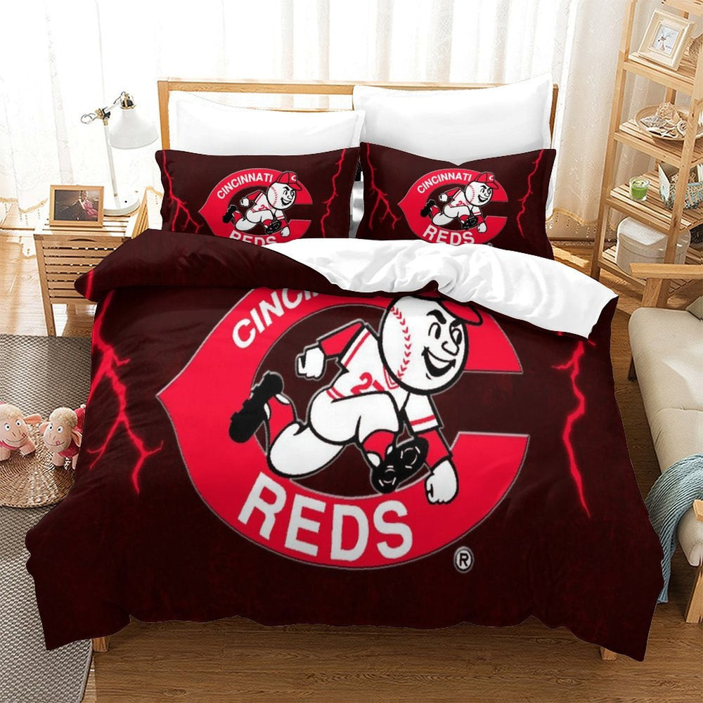 Cincinnati Reds Bedding Set Quilt Cover Without Filler (Online Order Only)