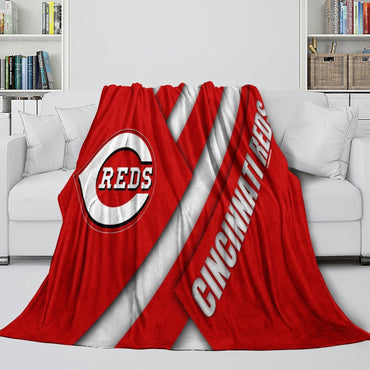 Cincinnati Reds Blanket Flannel Throw Room Decoration (Online Order Only)