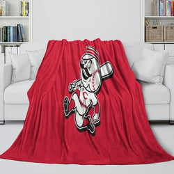Cincinnati Reds Blanket Flannel Throw Room Decoration (Online Order Only)