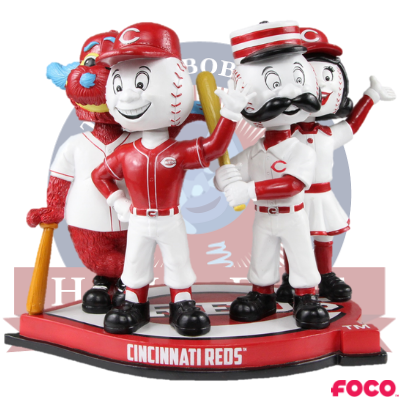 Cincinnati Reds Four Mascot Bobblehead (ONLINE ORDER ONLY)