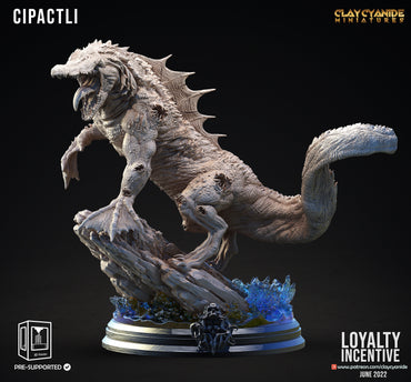 3D Printed Clay Cyanide Cipactli 28mm 32mm D&D (Online Only)