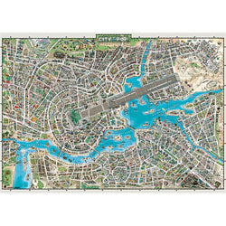 City of Pop Map Art 2000 Piece Jigsaw Puzzle Heye (ONLINE ORDER ONLY)