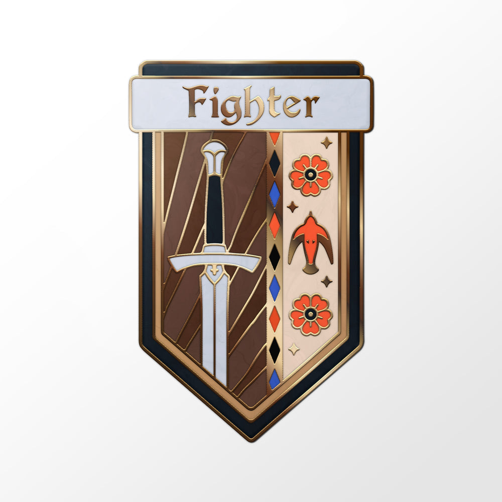 Class Pin - Fighter (ONLINE ORDER ONLY)