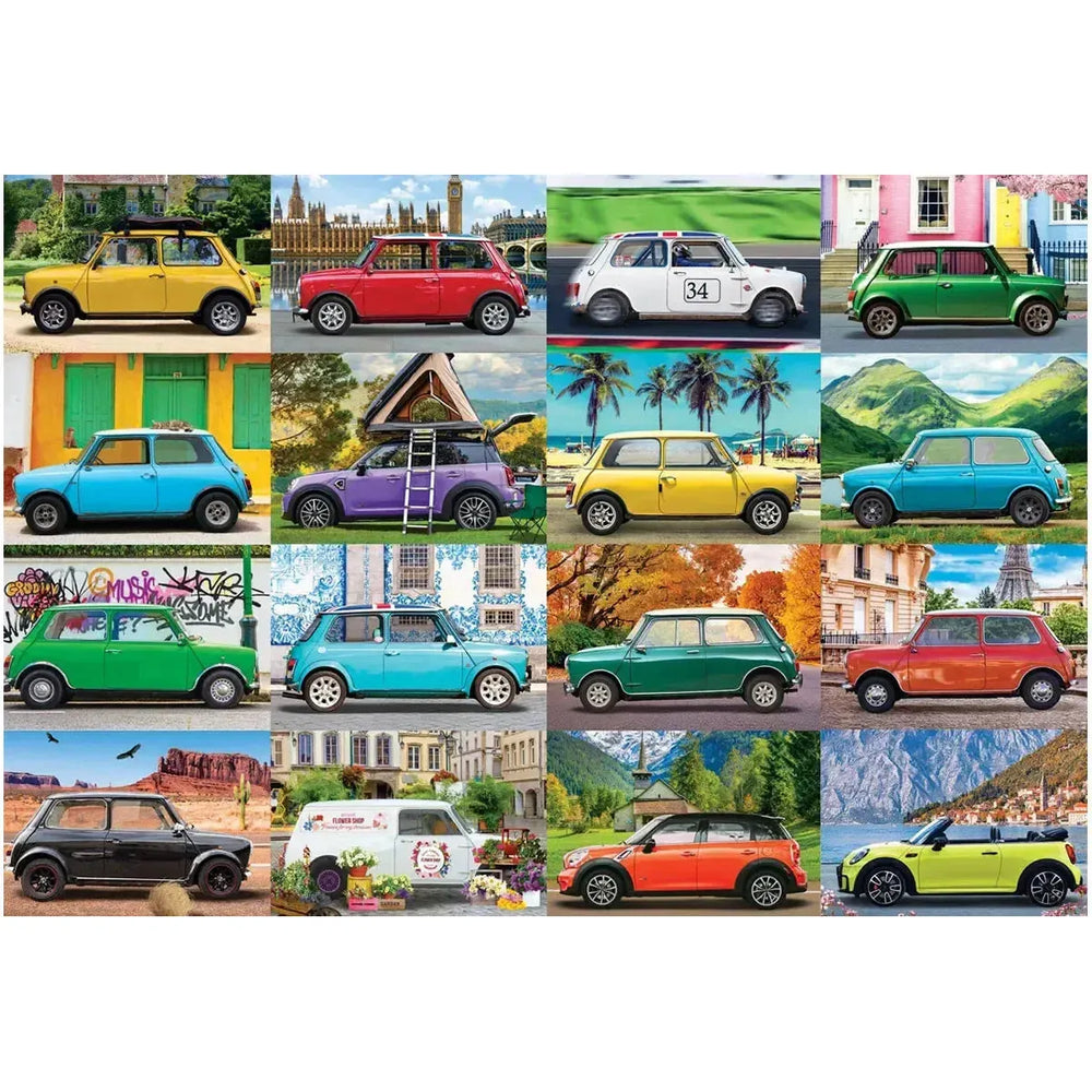 Classic Mini Cooper 550 Piece Jigsaw Puzzle in Tin Eurographics