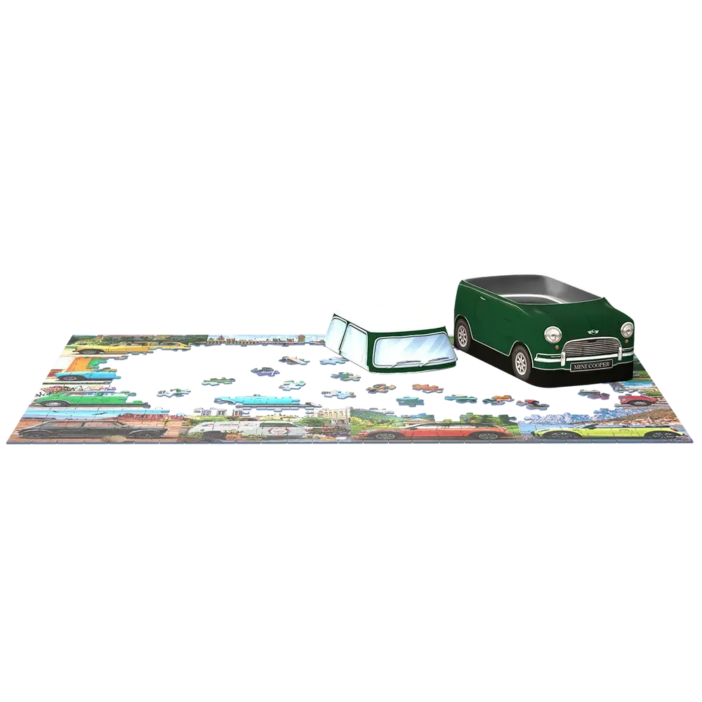 Classic Mini Cooper 550 Piece Jigsaw Puzzle in Tin Eurographics
