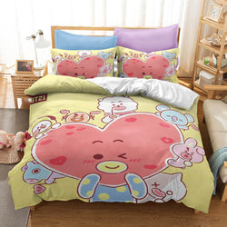 Classic Cartoon image Bedding Set Quilt Covers Without Filler (Online Order Only)