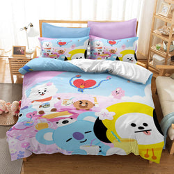 Classic Cartoon image Bedding Set Quilt Covers Without Filler (Online Order Only)